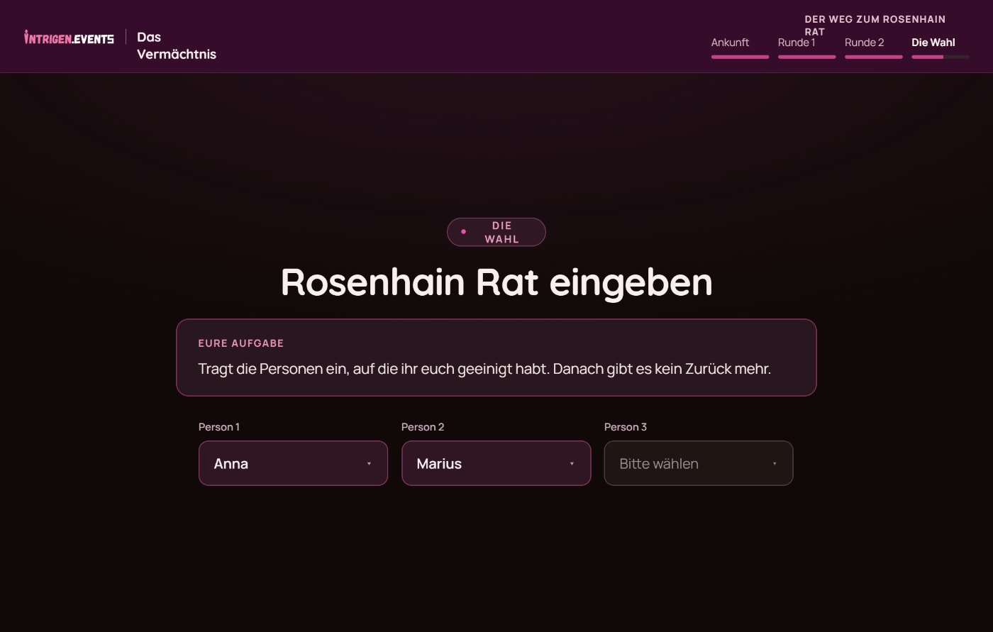 Nominierung des Rosenhain Rats